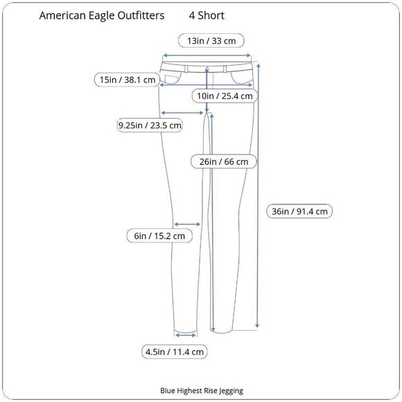 American Eagle Outfitters Blue Highest Rise Skinny Distressed Jegging Size 4 - Picture 16 of 16